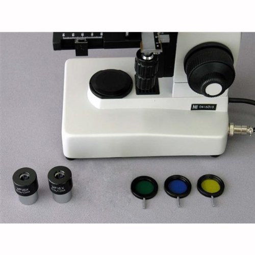 AmScope 40X-400X EPI Metallurgical Microscope with 1.3MP Digital Camera Yellow