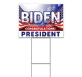 Signpreme Congratulations President Biden Yard Sign 18" X 24" with Metal Step Stake