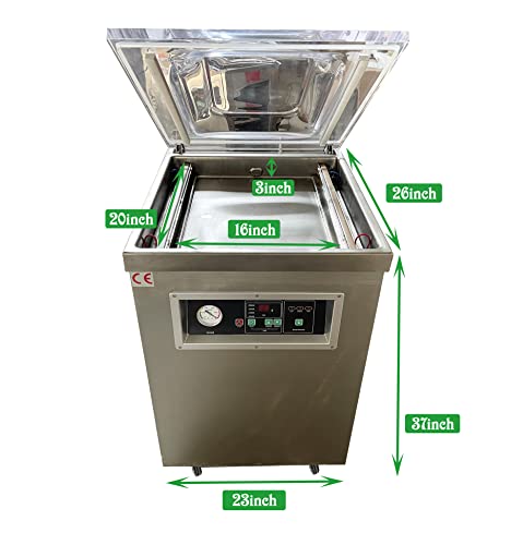 TECHTONGDA Vacuum Sealer Packaging Machine Stainless Steel Grey