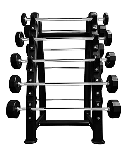 French Fitness Straight Urethane Barbell Bar Set 20-110 lbs (New)