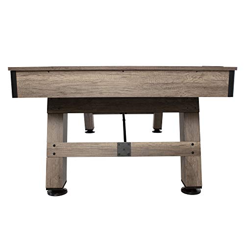 American Legend Brookdale 90” Billiard Table with Rustic Wood Finish Blue