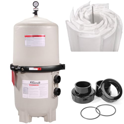 XtremepowerUS DE Pool Filter 60 Sq Ft 120 GPM for In-Ground Pool & Spa