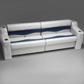 DeckMate Complete 90" Classic Pontoon Rear Seat Group CRG90 Gray Blue Charcoal