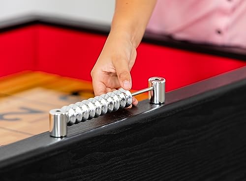 Hathaway Avenger Shuffleboard 9-Foot for Family Game Rooms Black