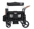 Keenz Duo Stroller Wagon with Canopy 4-Passenger Capacity Black