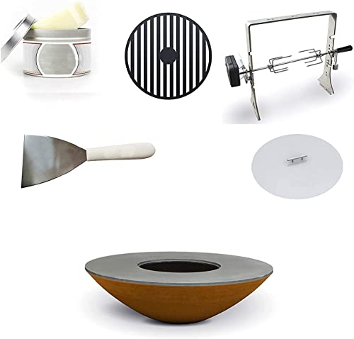 ARTEFLAME 40" Grill High Round Base with 5 Accessories