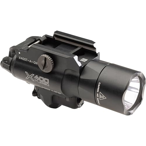 SureFire X400T High-Candela LED WeaponLight with Green Laser Black