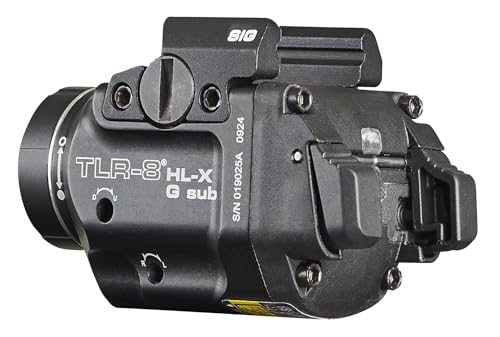 Streamlight TLR-8 HL-X G 1000-Lumen Tactical Flashlight with Green Laser for Sig Sauer P365/XL Rail Black