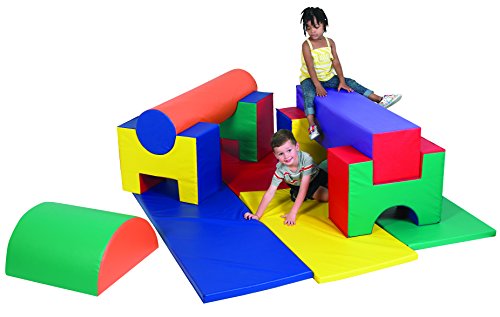 Children's Factory Jr. Activity Gym 11-Piece Rainbow Indoor Playground