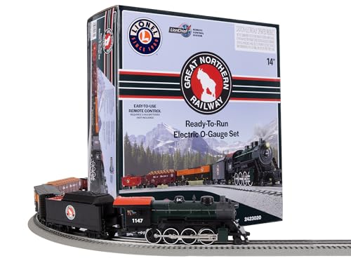 Lionel Great Northern Freight LionChief 5.0 Electric O Gauge Train Set with Bluetooth & Remote Multi-color
