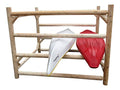 Log Kayak Rack 12-Kayak or Multiple Canoe and Kayak Storage Rack Canyon Brown