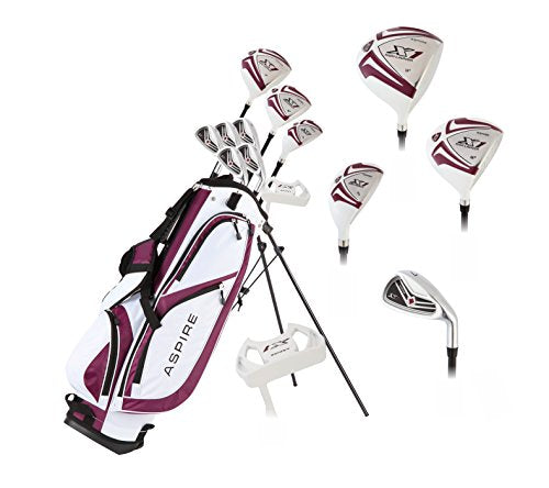 Aspire Ladies Womens Golf Club Set Purple
