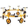 Amzealot Toddler Tricycle 360° Spin 6-Seater Yellow