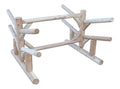 Log Kayak Rack 4 Place Paddle Board Storage Unfinished