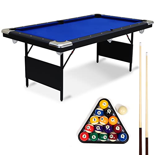 EastPoint Sports Easy Setup Folding Billiard Table Black