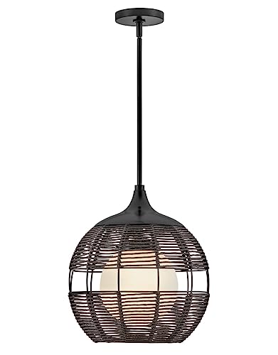 Hinkley Maddox Outdoor Large Bohemian Orb Pendant Light Black