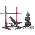 XMark Multi-Function Adjustable Squat Rack Power Package