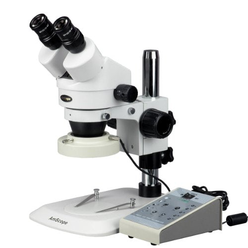 AmScope Professional Binocular Stereo Zoom Microscope White