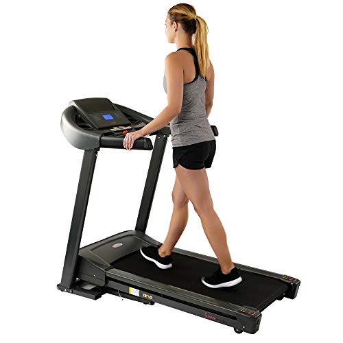 Sunny Health & Fitness T7643 Heavy Duty Walking Treadmill Gray