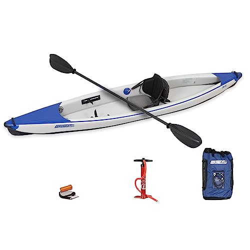 Sea Eagle Razorlite 393rl Inflatable Kayak Pro Carbon Solo Package Blue/White