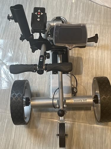 Insanity Golf PXL Electric Golf Push Cart Silver