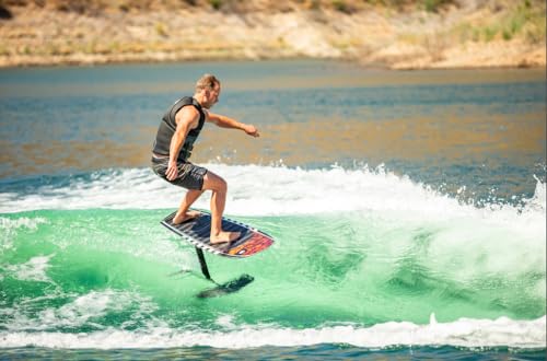 Liquid Force 2024 Launch Foil Board and Launch 120 Wake Foil Kit Package Black
