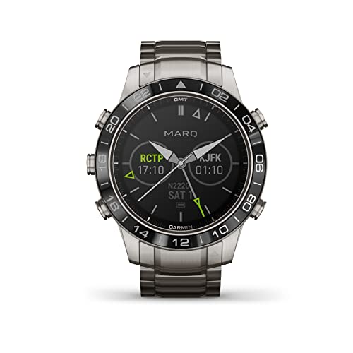 Garmin MARQ Aviator Men's Luxury Tool Watch Silver