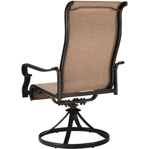 Hanover Brigantine 9-Piece Weather-Resistant Outdoor Dining Set Tan