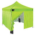 Ergodyne SHAX 6053 Fully Enclosed Pop Up Canopy Tent with Sidewalls 10ft x 10ft Lime