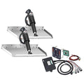 LENCO MARINE 12 x 9 Edgemount Trim Tab Kit with LED Indicator Switch 12V Multicolor