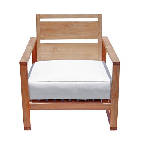 Alveare Home Santorini Cove Outdoor Teak Chair with Cushion Natural