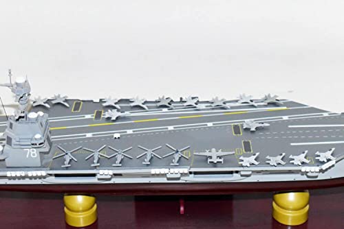 Squadron Nostalgia LLC USS Gerald R Ford CVN-78 Ford Class Carrier Scale Model Mahogany 24 Inch Navy