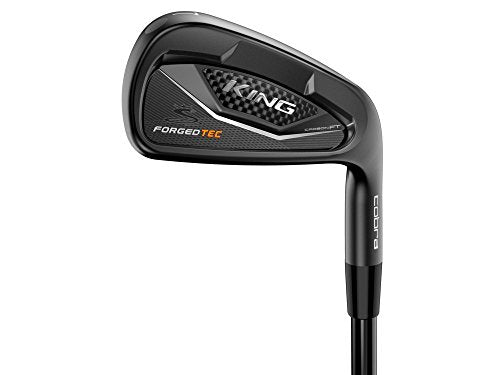 Cobra Men's King Forged Tec Iron Set 2018 Right Hand Steel Stiff Flex 5-GW Black