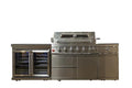 Luxuria Spas Flame Pro Series 6-Burner Modular Kitchen Silver