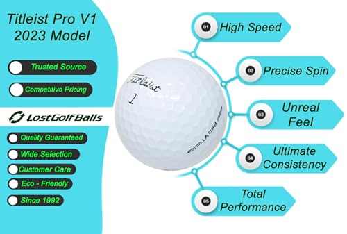 LostGolfBalls.com Titleist Pro V1 Golf Balls 500 AAA Quality White