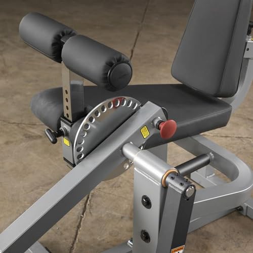 Body-Solid Adjustable Leg Extension and Curl Machine Silver