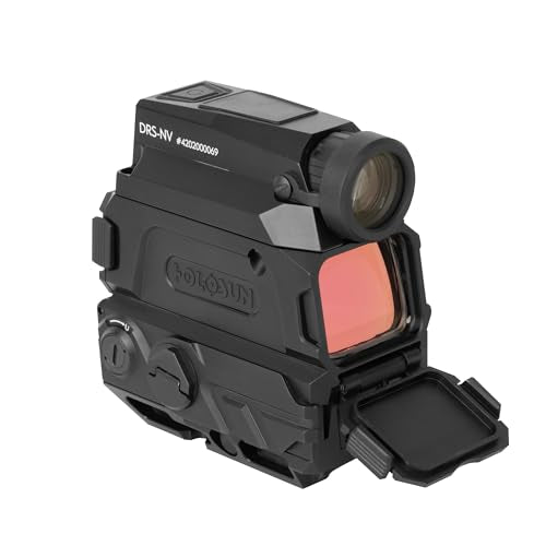 HOLOSUN DRS-NV Digital Rifle Sight with Night Vision, Red Dot Sight, 2 MOA Dot & 65 MOA Circle Reticle Black