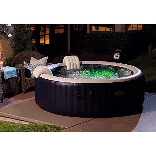 Intex 28409E PureSpa 6 Person Inflatable Portable Heated Hot Tub Spa 85-inch x 28-inch 170 Bubble Jets - 2 Pack