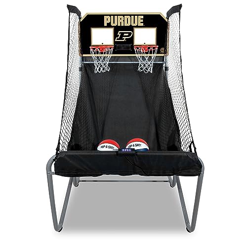 Pop-A-Shot Home Dual Shot with Purdue Boilermakers NCAA Graphics Black
