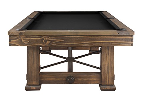 Playcraft Rio Grande 8’ Slate Pool Table Weathered Bark Brown Black