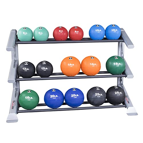 Body-Solid Pro Club Line SDKR 3 Tier Med Ball Rack Grey/Black