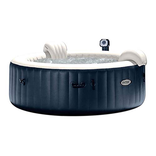 Intex 28409E PureSpa 6 Person Inflatable Portable Heated Hot Tub Spa 85-inch x 28-inch 170 Bubble Jets - 2 Pack