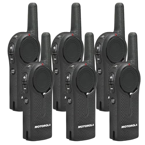 Motorola Solutions DLR1020 Two-Way Digital Business Radio 6-Pack Black