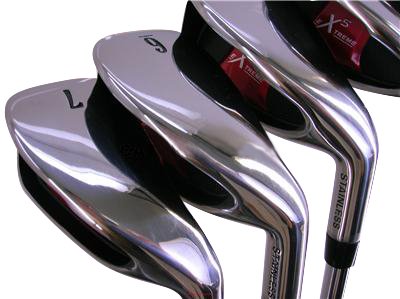 Extreme X5 Wide Sole iBRID Iron Set +1 inch Over Big & Tall Senior Men's Complete 8-Piece Set Black
