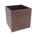 MK Designs Corten Steel Cube Outdoor Planter X-Large 28" L x 28" W x 28" H