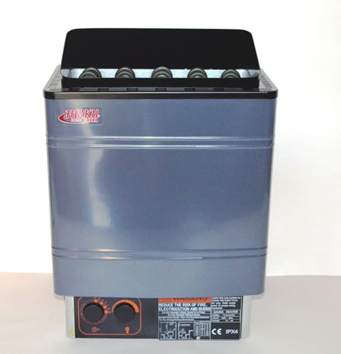 TURKU Residential 240V 6KW Wet & Dry Sauna Stove with External Digital Controller