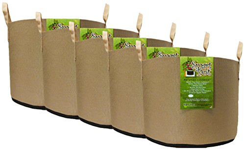 SMART POT 20 Gallon Soft Sided Fabric Garden Planter Pots Wholesale Case Tan, 50 Count