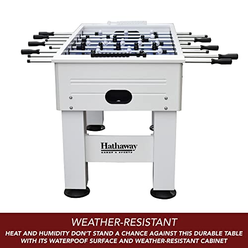 Hathaway Highlander 55-in Outdoor Foosball Table White