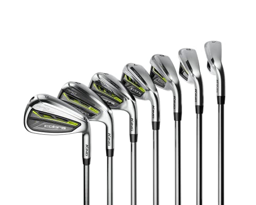 COBRA Golf 2021 Radspeed Iron Set Satin Chrome-Black-Turbo Yellow