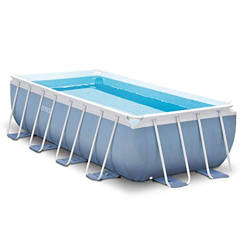 Intex Rectangular Prism Frame Pool Set 16ft x 8ft x 42in Multicolor